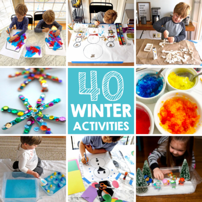 winter snow, art, and indoor activities