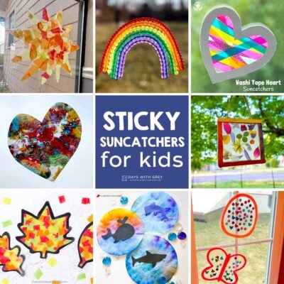 Eight easy suncatchers for kids.