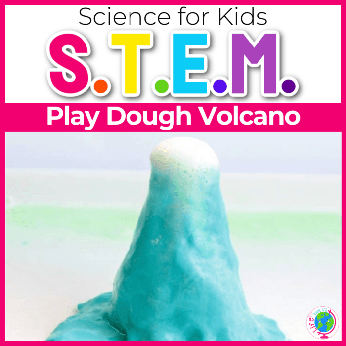 play dough volcano science experiment baking soda reaction