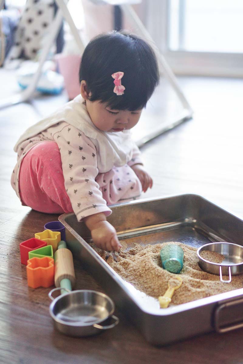 Not Just Edible But Nutritious Sand Sensory Play for Toddlers