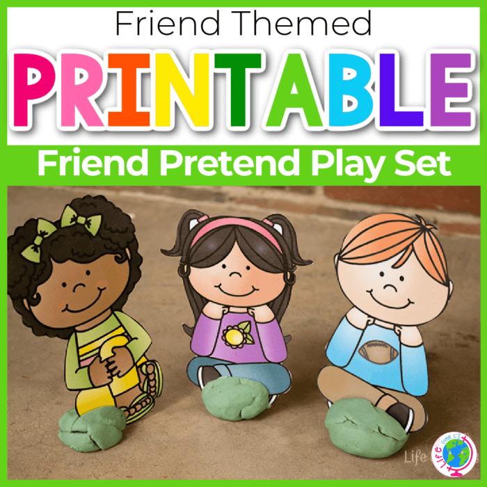 friend pretend play printable set