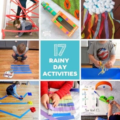 17 rainy day activities for toddlers and preschoolers.
