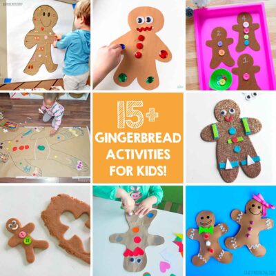 15+ gingerbread activities for toddlers and preschooelrs.