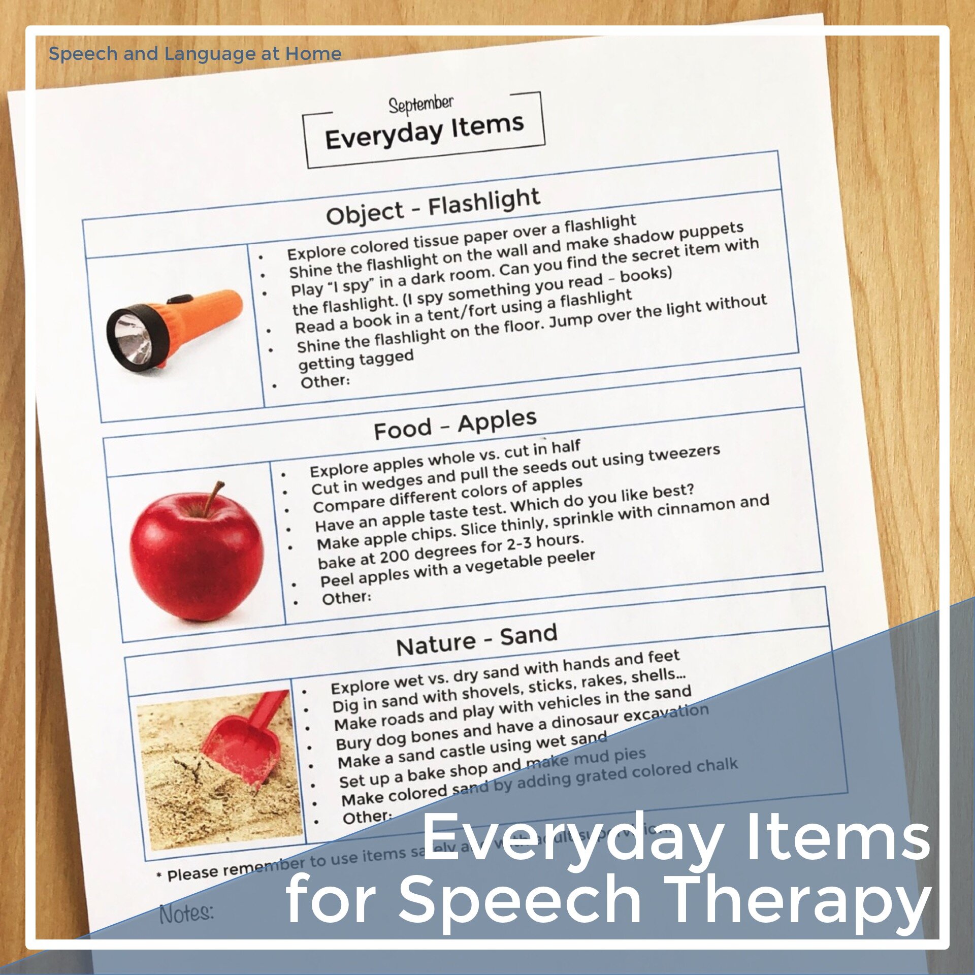 Everyday Items for Speech Therapy Early Intervention Speech Therapy Activities