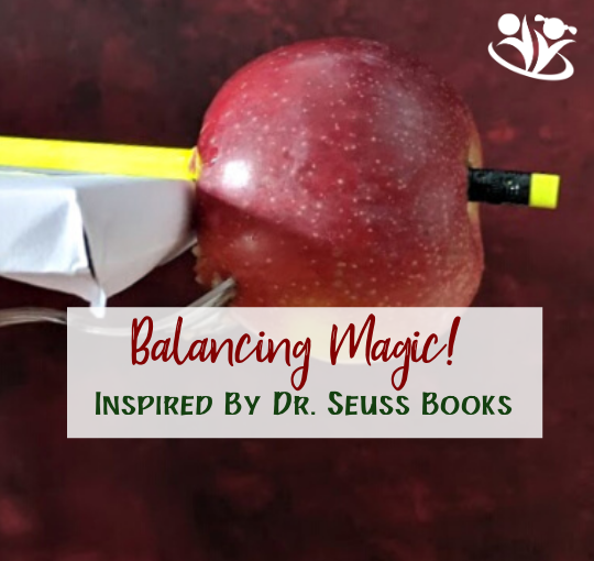 Explore balance and gravity with two clever science experiments that use everyday household items. They will show kids that science can be almost like magic! #handsonlearning #kidsactivities #DrSeussactivities #laughingkidslearn #kidminds #earlylearning #education #homeschooling #funlearningforkids #creativelearning #gravity #centerofgravity #learningwell