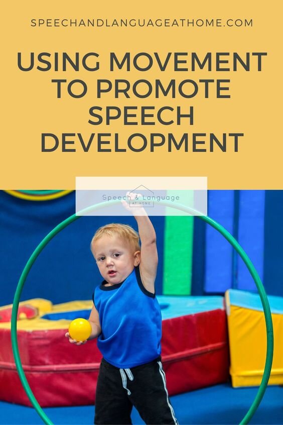 How would you like to help your child's speech using play? Movement activities can help improve your child's speech and language development! Click here to see my 3 favorite movement activities for speech and language development. |Speech Therapy fo…