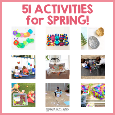 preschool activities for spring