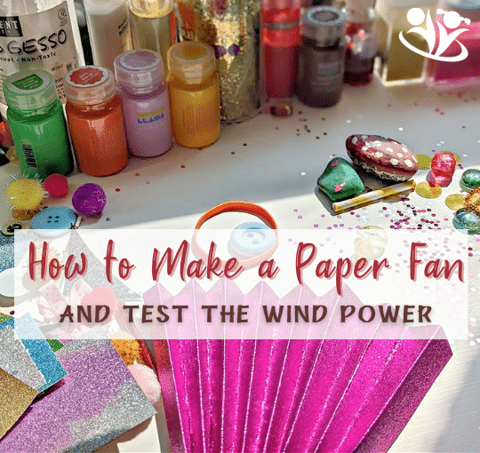 Learn how to make a paper fan that can be used to test which objects will blow around in the wind. #kidsactivities #scienceprintables #STEAM #laughingkidslearn #kidsactivity #earlylearning #kidminds #handsonlearning