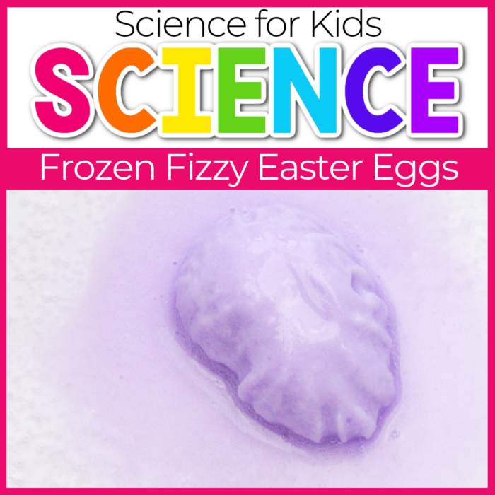 Frozen Fizzy Easter Eggs Science Experiments for preschoolers