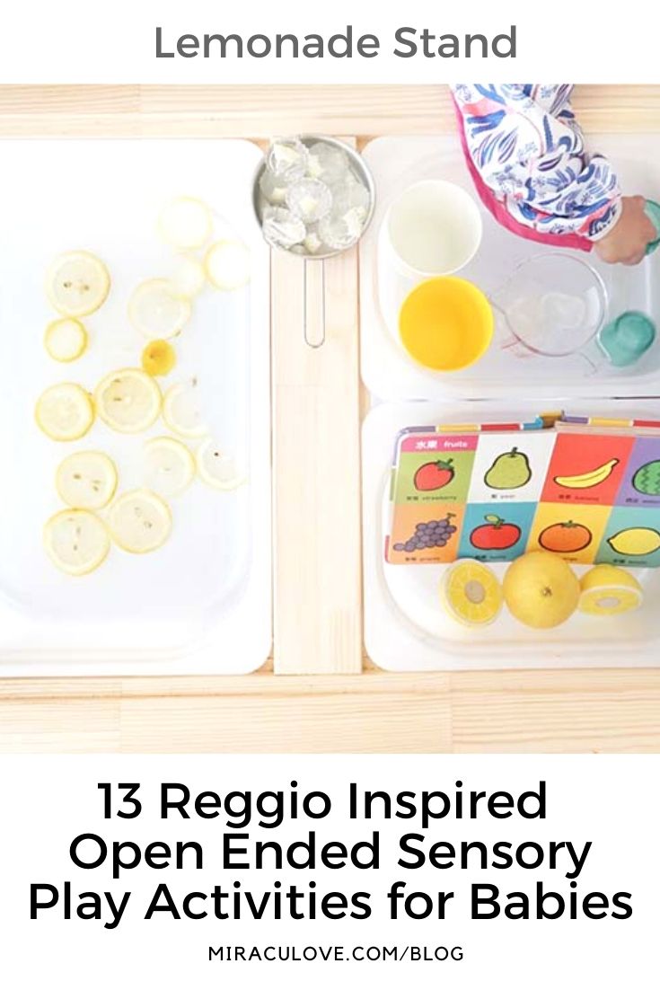 13 Reggio Inspired Open Ended Sensory Play Activities for Babies
