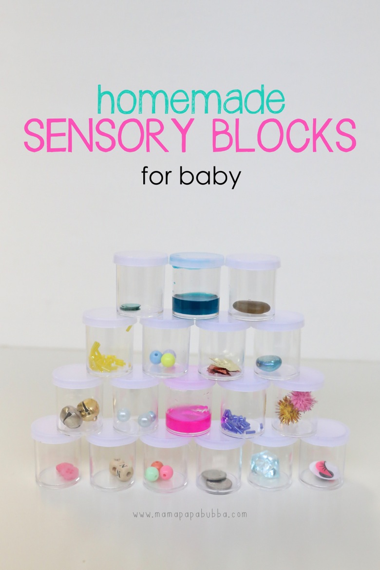 Homemade Sensory Blocks for Baby | Mama Papa Bubba