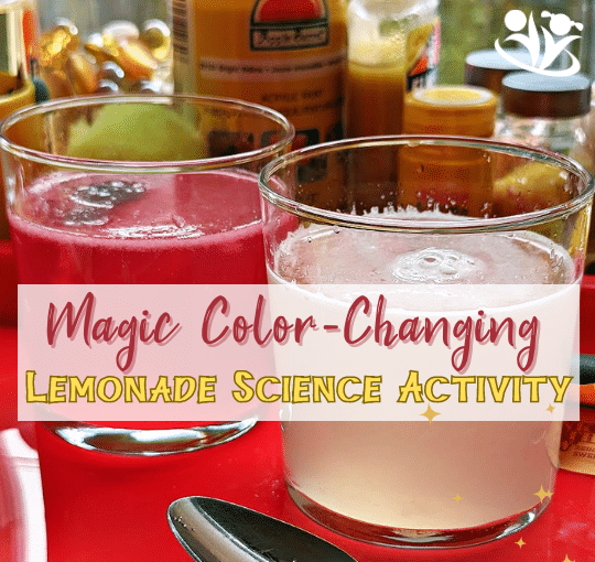 This color-changing lemonade is not only a refreshing beverage but also a captivating science experiment that will leave your taste buds and your mind amazed. #kidsactivities #kidactiv ities #STEM #handsonlearning #kidminds #earlylearning #color #lemonade #laughingkidslearn #funscience