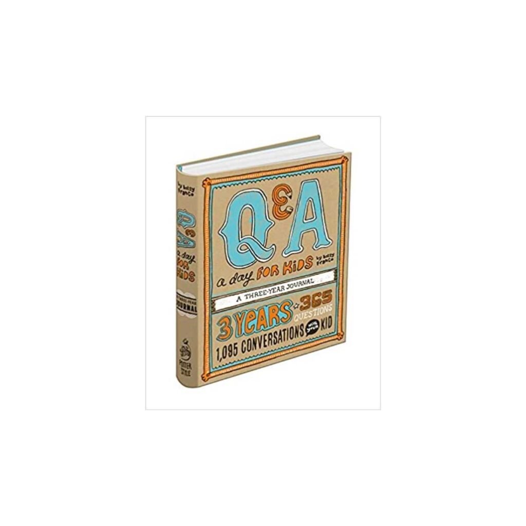 Q and A book for kids to record memories