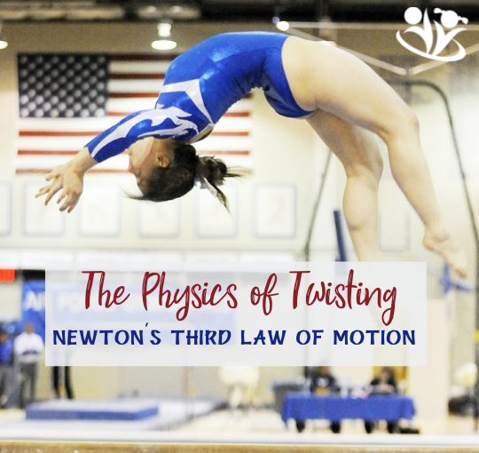 The Physics of twisting is about Newton's third law of motion, Olympics, and gymnastics. #kidsactivities #kidscience #STEM #Olympics