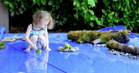 Giant Frog Pond World for Pretend Play from Fun at Home with Kids