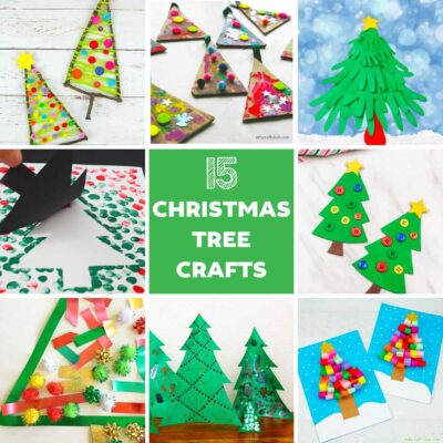 Christmas tree crafts for toddlers and preschoolers