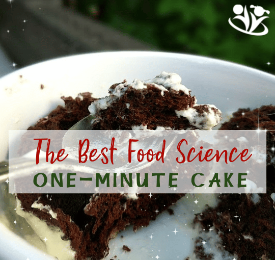 What if you could make a cake in minutes and teach kids some science at the same time? Well, I have a secret for you... You totally can! #kidsactivities #STEM #laughingkidslearn #kidminds #earlyeducation #kidscancook #cake