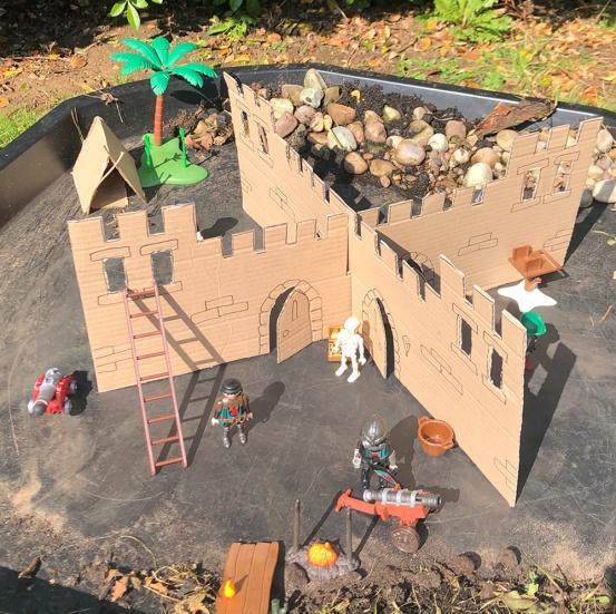 Recycled Cardboard castle