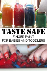 Taste Safe Finger Paints Recipe for Babies and Toddlers