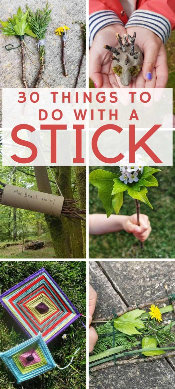 30 things to do with sticks collage
