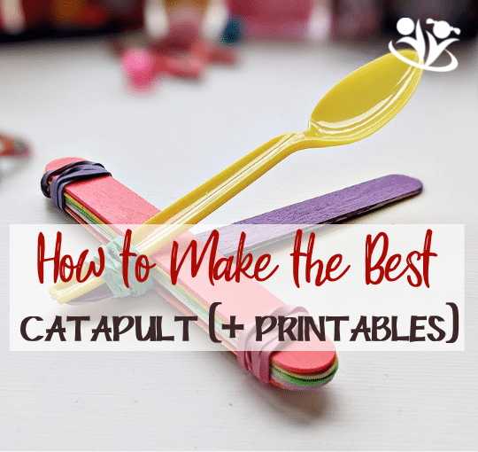 This classic catapult combines active learning with loads of fun, and it’s made with just 3 things: popsicle sticks, rubber bands, and a spoon. #kidsactivities #STEM #handsonlearning #kidminds #creativekids #science4kids #elementarygrades #activelearning