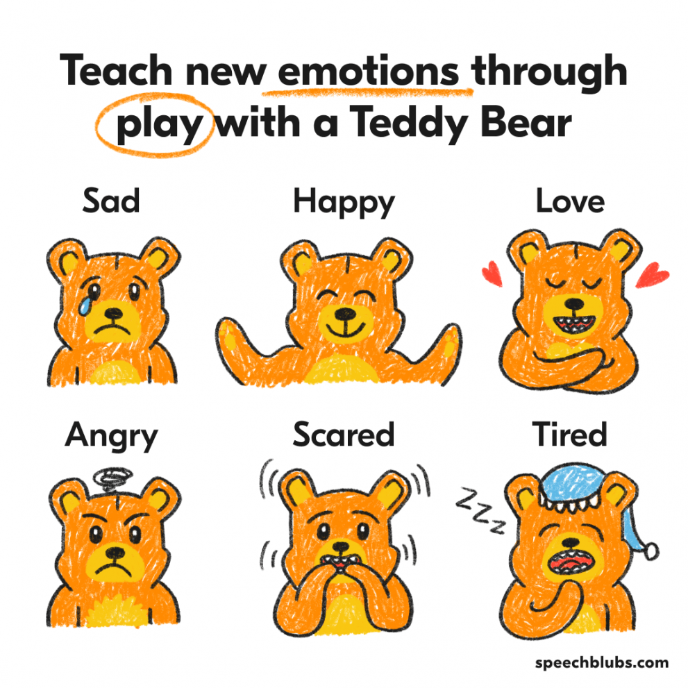 Teach emotions with Teddy Bear