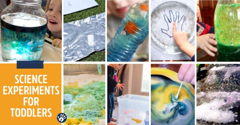 Here are a bunch of science experiments that are simple and fun for toddlers to enjoy!