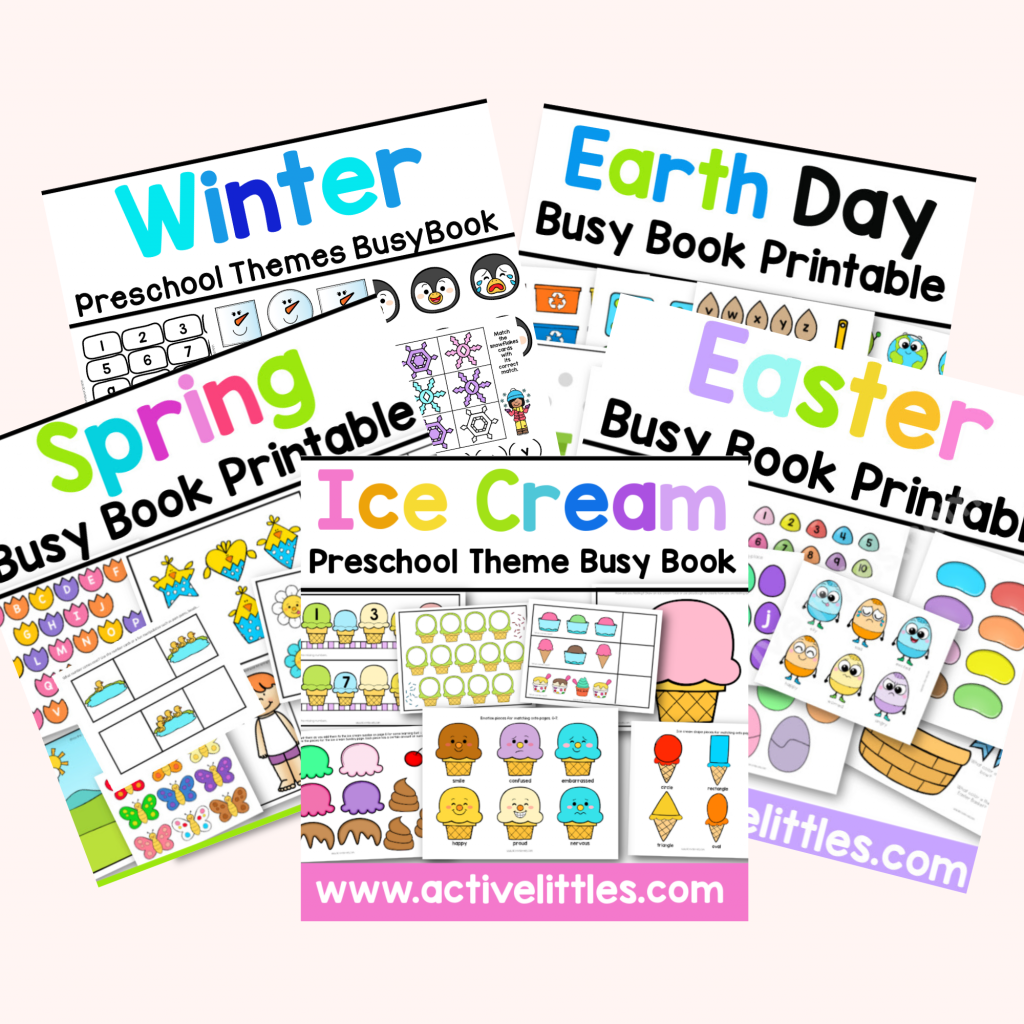 preschool theme busy books