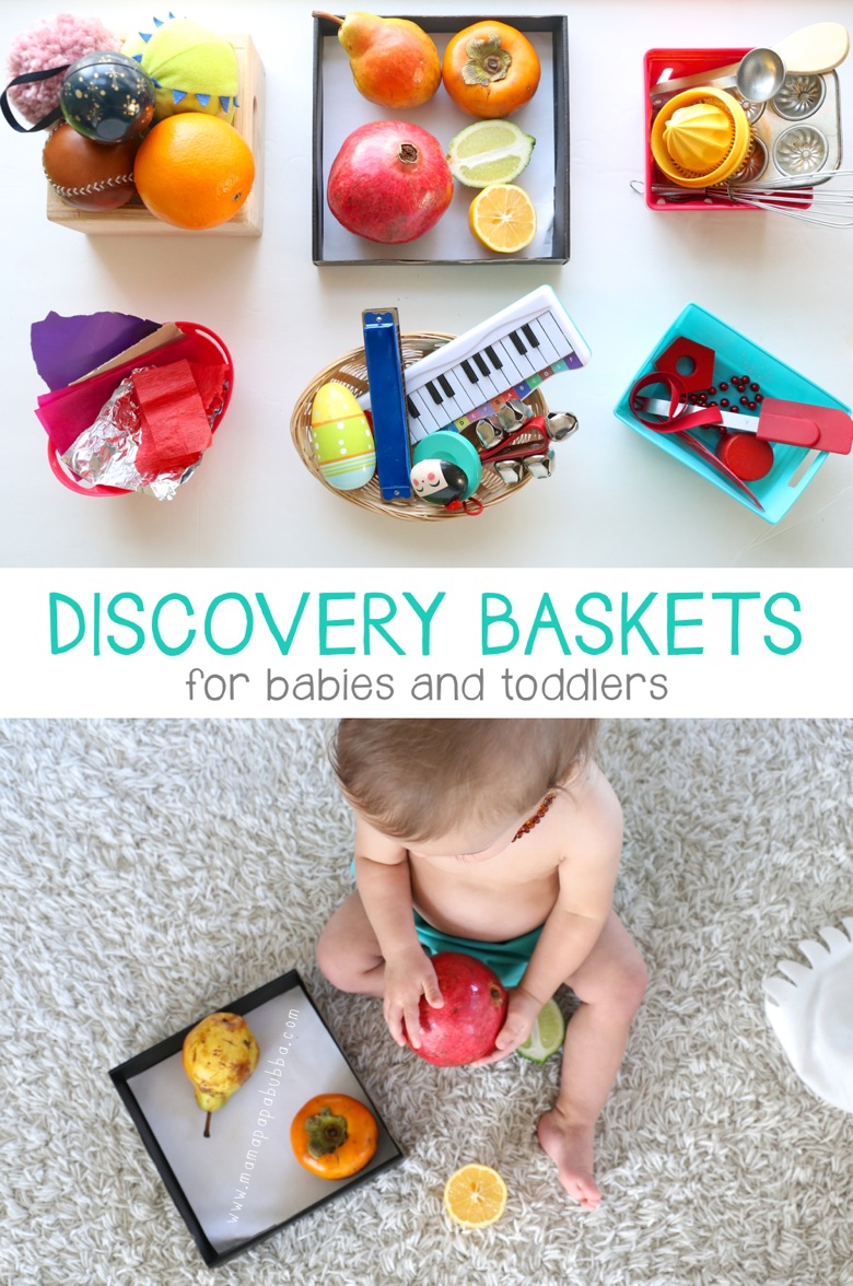 Discovery Baskets for Babies and Toddlers | Mama Papa Bubba