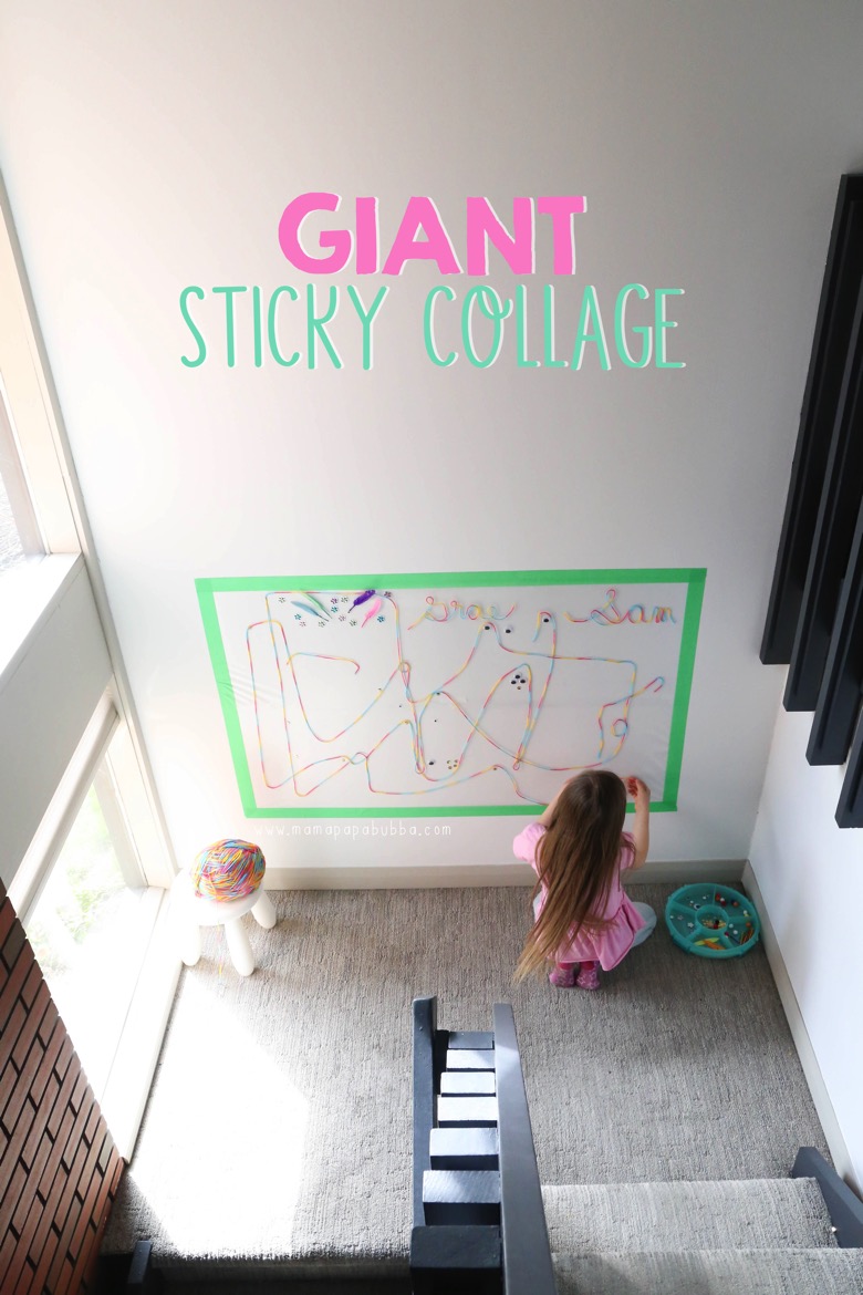 Giant Sticky Collage | Mama Papa Bubba