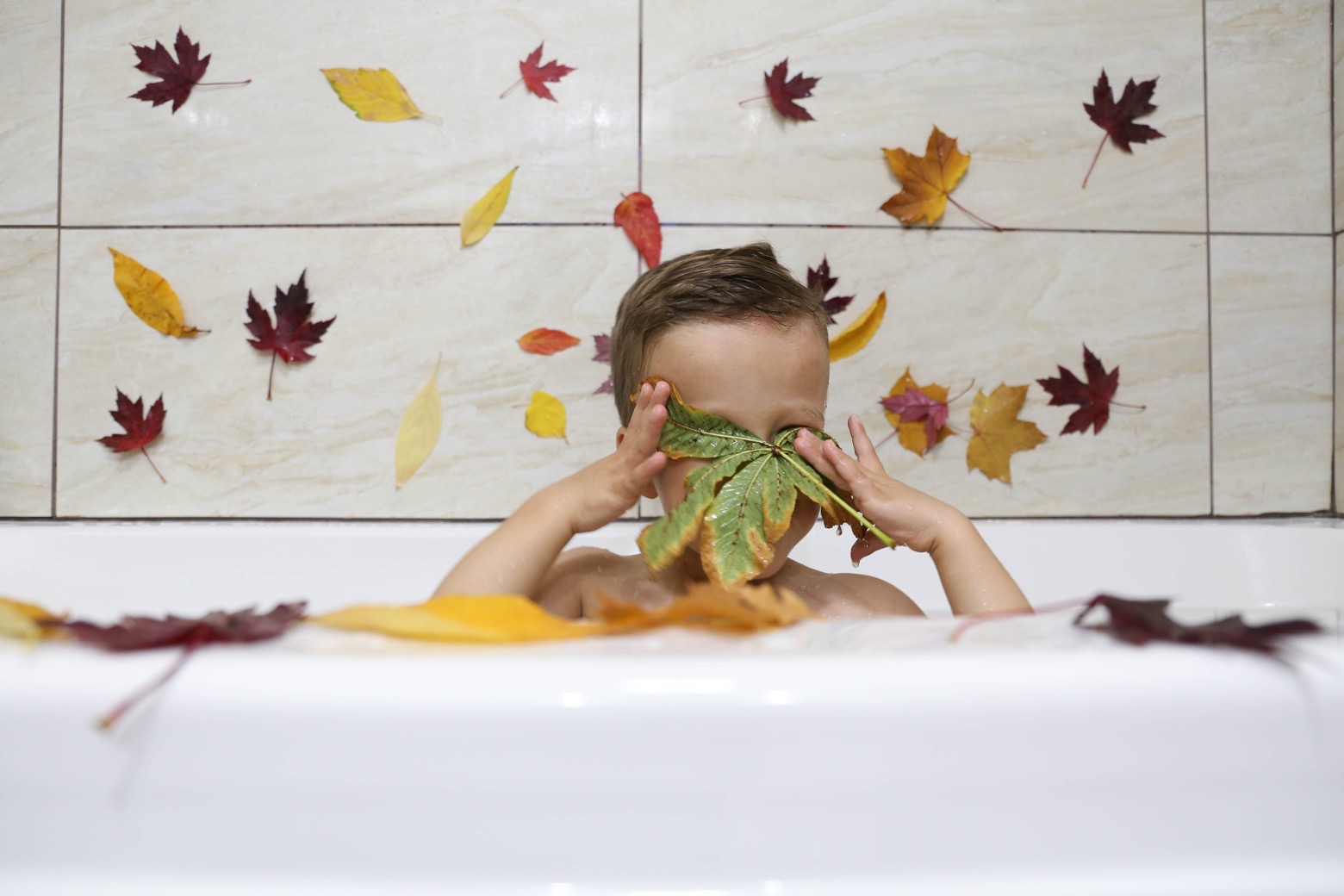 Fall Leaf Bath | Mama.Papa.Bubba.
