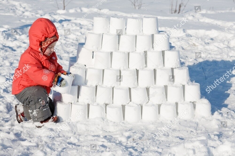 how to build a snow castle