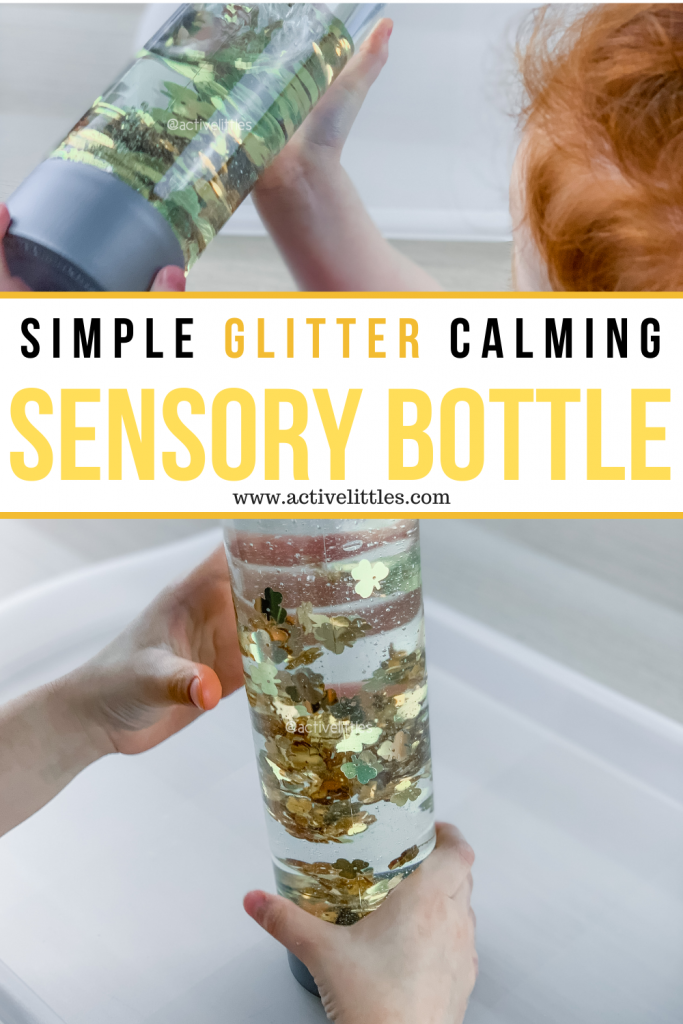 how to make a glitter sensory bottle