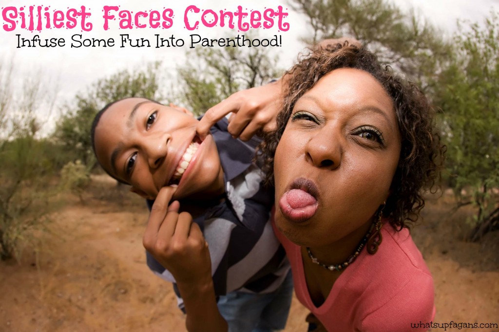 Have a silliest faces contest with your kids. Stop being so boring and add some fun, energy, and silliness into your parenting!
