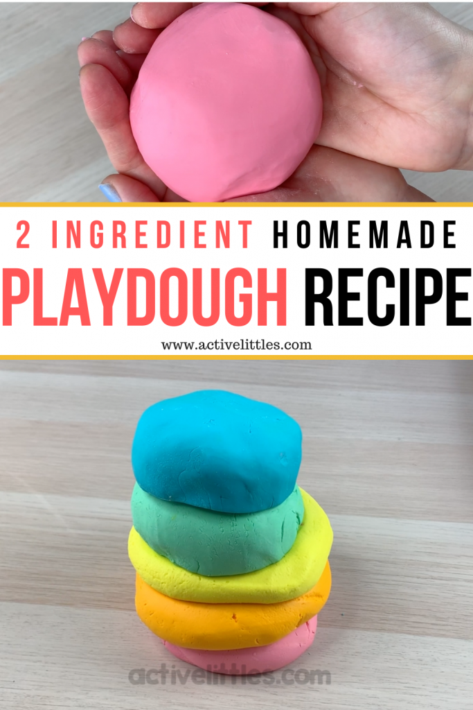 homemade playdough recipe 2 ingredients