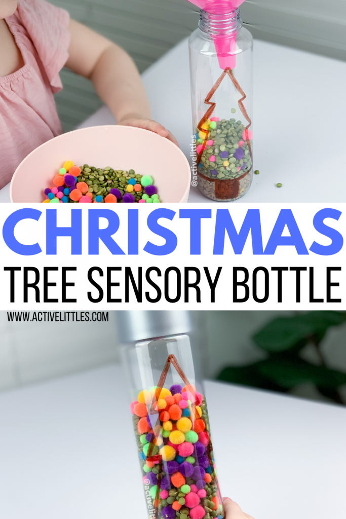 christmas tree sensory bottle