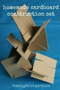 building with cardboard