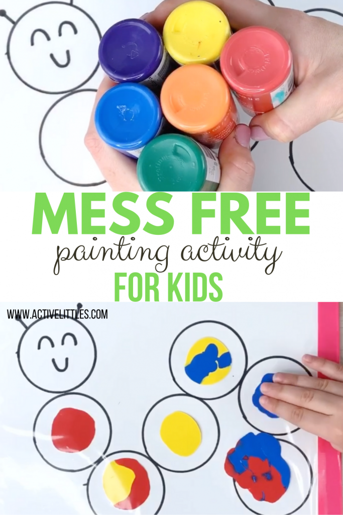 mess free painting for babies