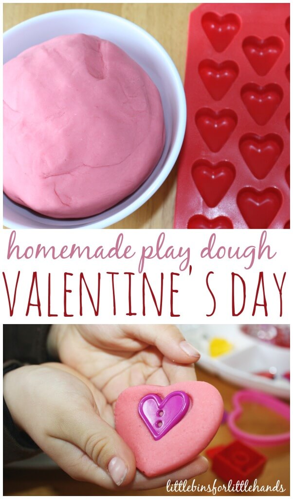 Valentines Play Dough Sensory Play Invitation