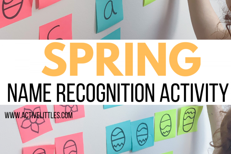 spring themed name recogntion activity