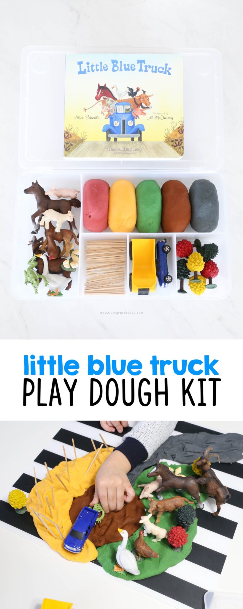Little Blue Truck Play Dough Kit tall | Mama Papa Bubba